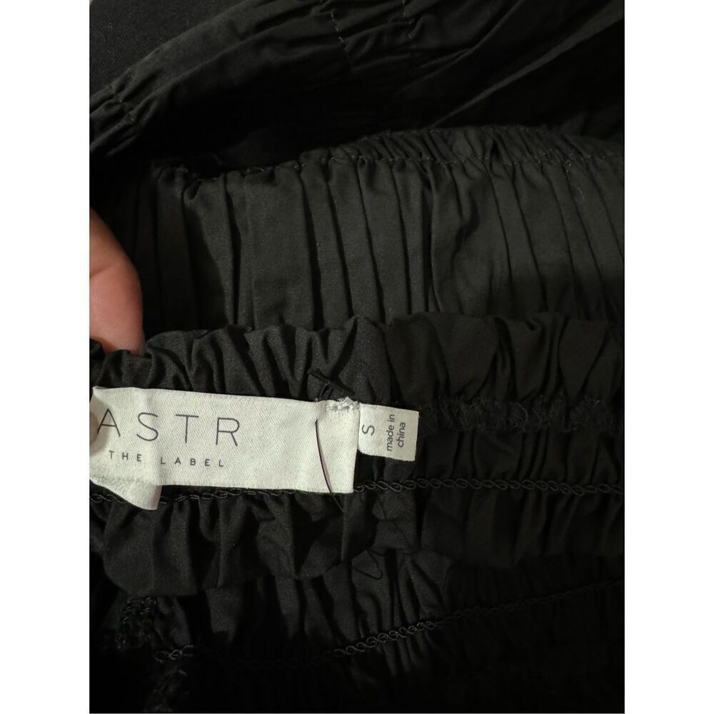 ASTR THE LABEL women of shoulde blouse black size small puff sleeves - Picture 8 of 9